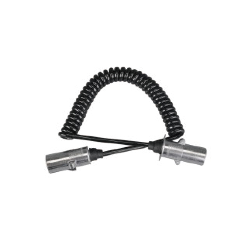 7 Kutuplu PU Spiral Bobin, 2 metal fiş 24v, N tipi,kablo uzunluğu 1m,2m,3m.....JH016-A